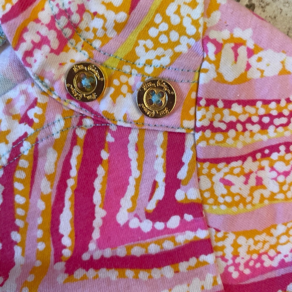 Lilly Pulitzer Pink, Yellow & Blue Shell-Print Mini Dress - Picture 3 of 8